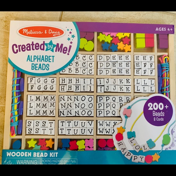 melissa and doug alphabet beads
